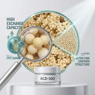 ACD-160 Arsenic Removal Ion Exchange Resin Groundwater Purification 99.8% Purity Arsenate Adsorption Capacity